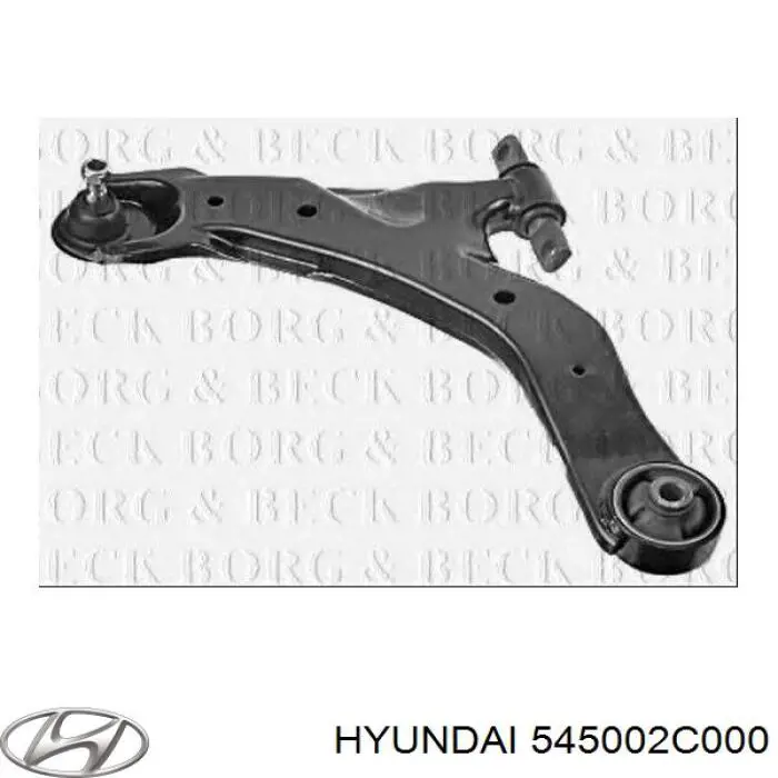 Рычаг передней подвески нижний левый 545002C000 Hyundai/Kia