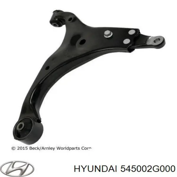 Левый рычаг передней нижней подвески Hyundai/Kia 545002G000 цена, от 51.80 USD