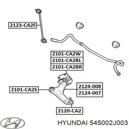  545002J003 Hyundai/Kia