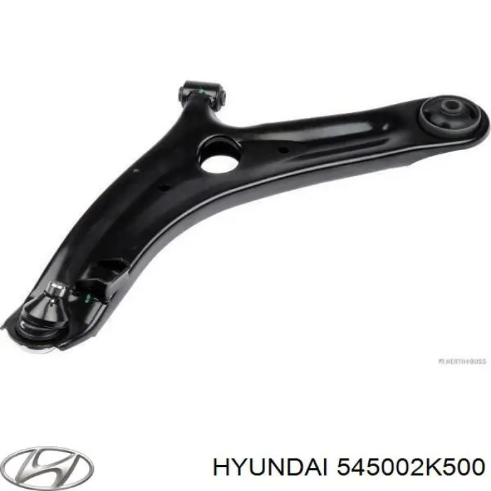 545002K500 Hyundai/Kia braço oscilante inferior esquerdo de suspensão dianteira