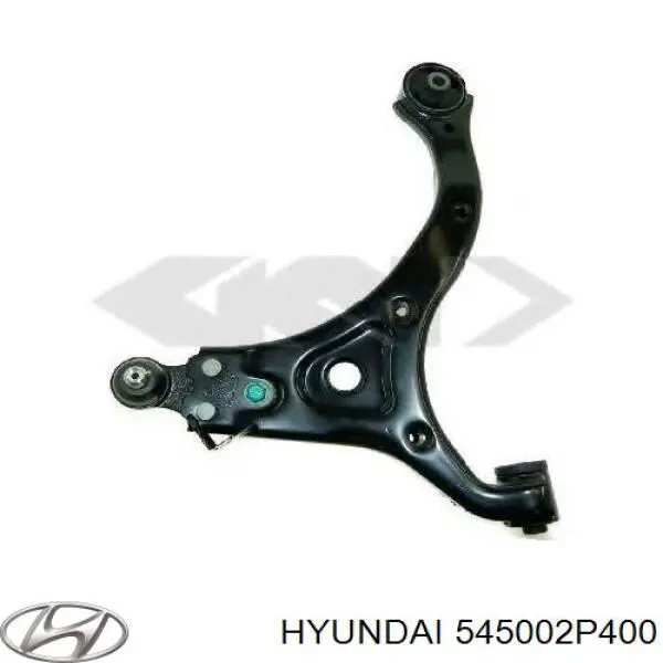 545002P400 Hyundai/Kia braço oscilante inferior esquerdo de suspensão dianteira