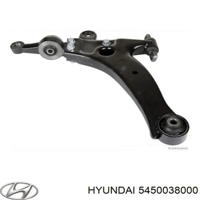 54500-38000 Hyundai/Kia рычаг передней подвески нижний левый