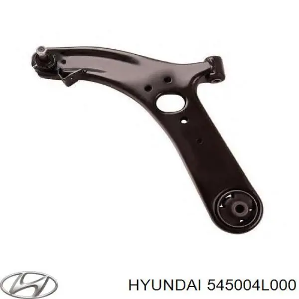 545004L000 Hyundai/Kia braço oscilante inferior esquerdo de suspensão dianteira