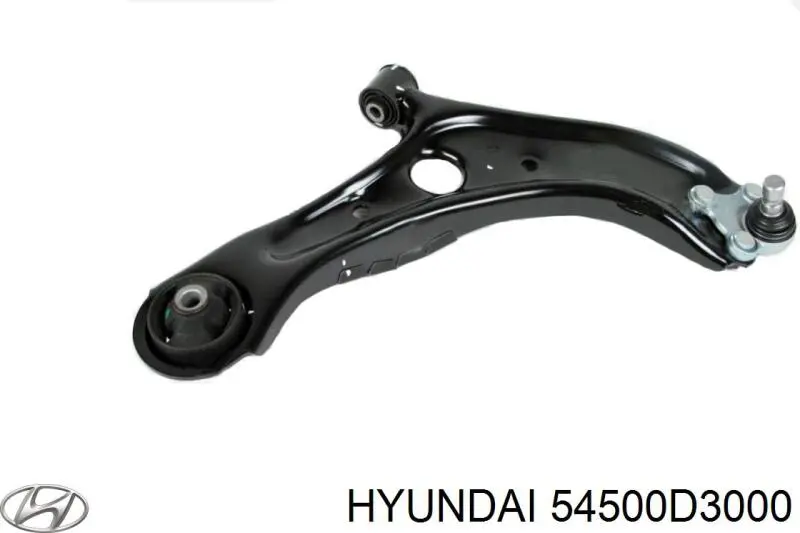 54500D3000 Hyundai/Kia braço oscilante inferior esquerdo de suspensão dianteira