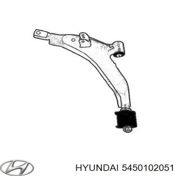 5450102051 Hyundai/Kia рычаг передней подвески нижний правый