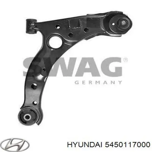 5450117000 Hyundai/Kia braço oscilante inferior direito de suspensão dianteira