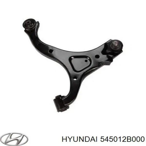 545012B000 Hyundai/Kia braço oscilante inferior direito de suspensão dianteira