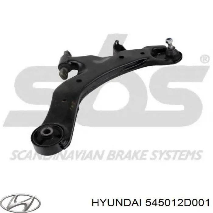 Купить 545012D001 Hyundai/Kia Нижний правый рычаг передней подвески