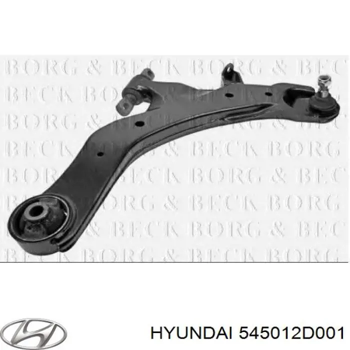 Рычаг передней подвески нижний правый 545012D001 Hyundai/Kia