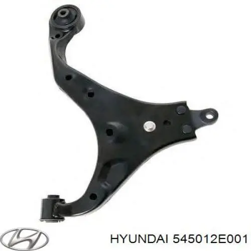 545012E001 Hyundai/Kia braço oscilante inferior direito de suspensão dianteira