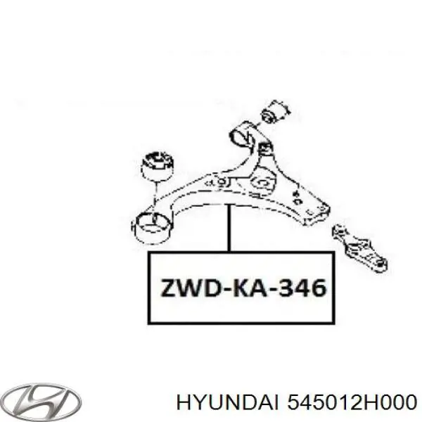 Нижний рычаг 545012H000 Hyundai/Kia