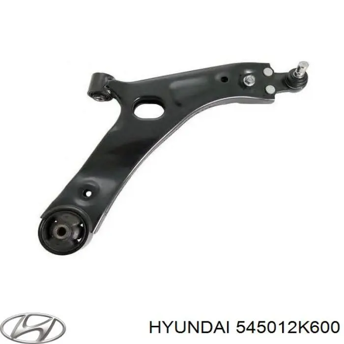 545012K600 Hyundai/Kia braço oscilante inferior direito de suspensão dianteira