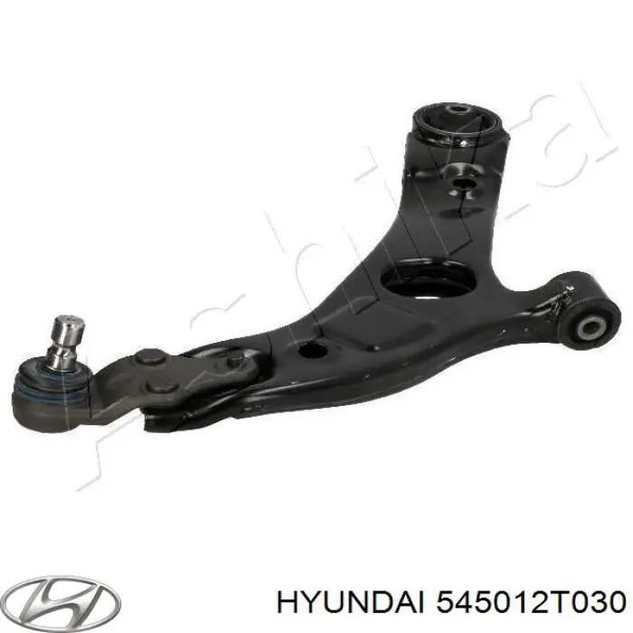 545012T030 Hyundai/Kia braço oscilante inferior direito de suspensão dianteira