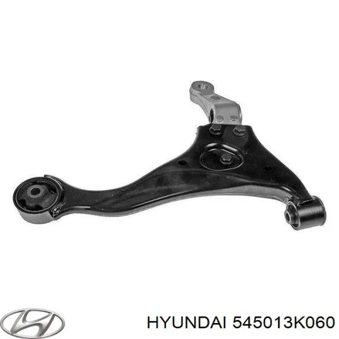 545013K060 Hyundai/Kia braço oscilante inferior direito de suspensão dianteira