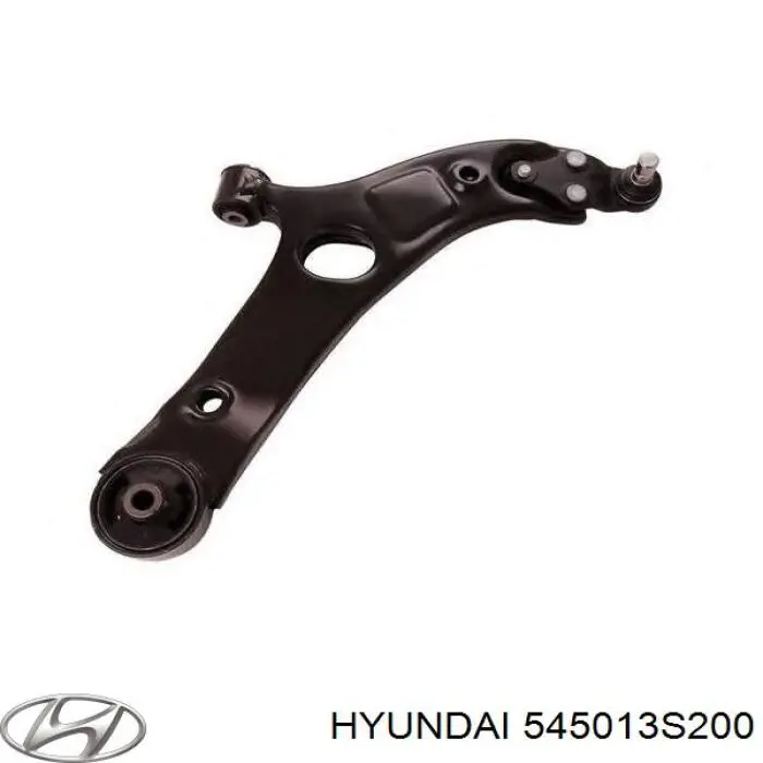 545013S200 Hyundai/Kia braço oscilante inferior direito de suspensão dianteira