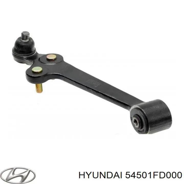 54501FD000 Hyundai/Kia braço oscilante inferior direito de suspensão dianteira