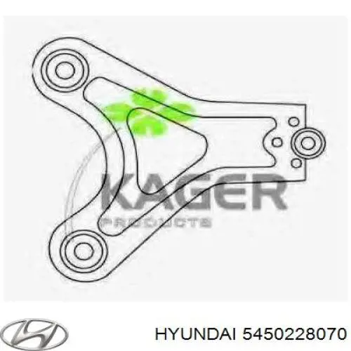 Левый рычаг передней нижней подвески Hyundai/Kia 5450228070 цена, от 311.70 USD