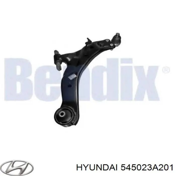 545023A201 Hyundai/Kia braço oscilante inferior direito de suspensão dianteira