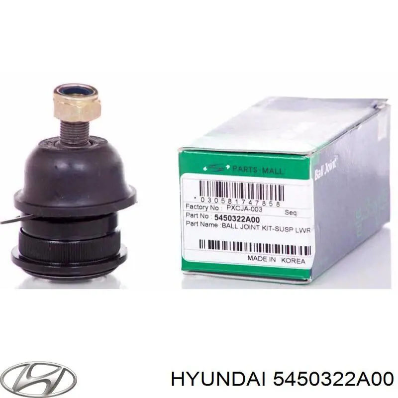 Шаровая опора, нижняя Hyundai/Kia 5450322A00 цена, от 8.15 USD