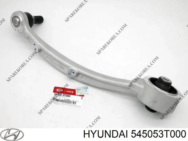 545053T000 Hyundai/Kia braço oscilante inferior esquerdo de suspensão dianteira