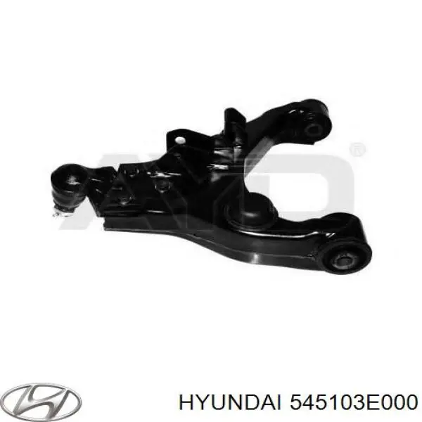 545103E000 Hyundai/Kia braço oscilante inferior esquerdo de suspensão dianteira
