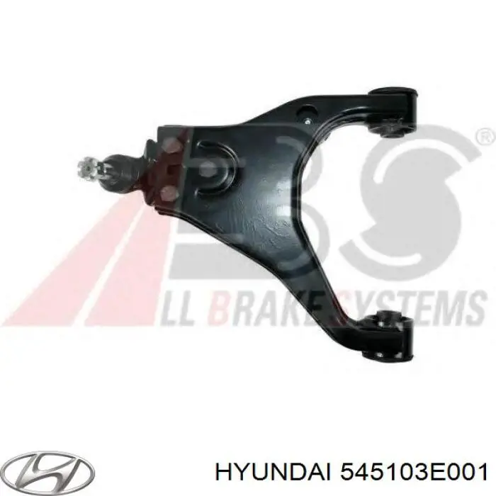 Рычаг передней подвески нижний левый 545103E001 Hyundai/Kia