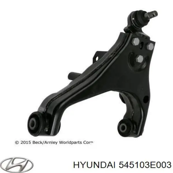545103E003 Hyundai/Kia braço oscilante inferior esquerdo de suspensão dianteira