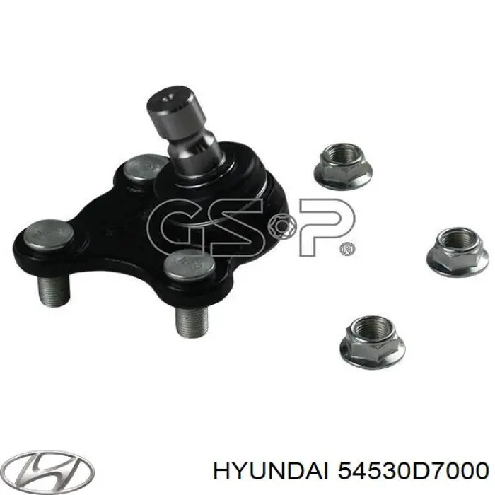 Шаровая опора нижняя левая Hyundai/Kia 54530D7000