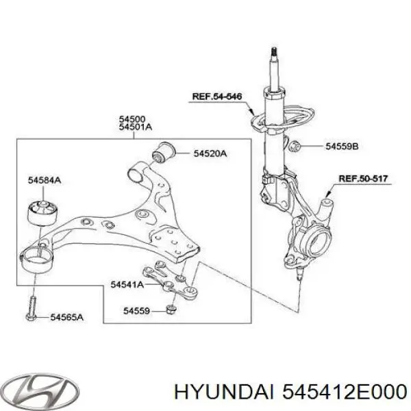 545412E000 Hyundai/Kia