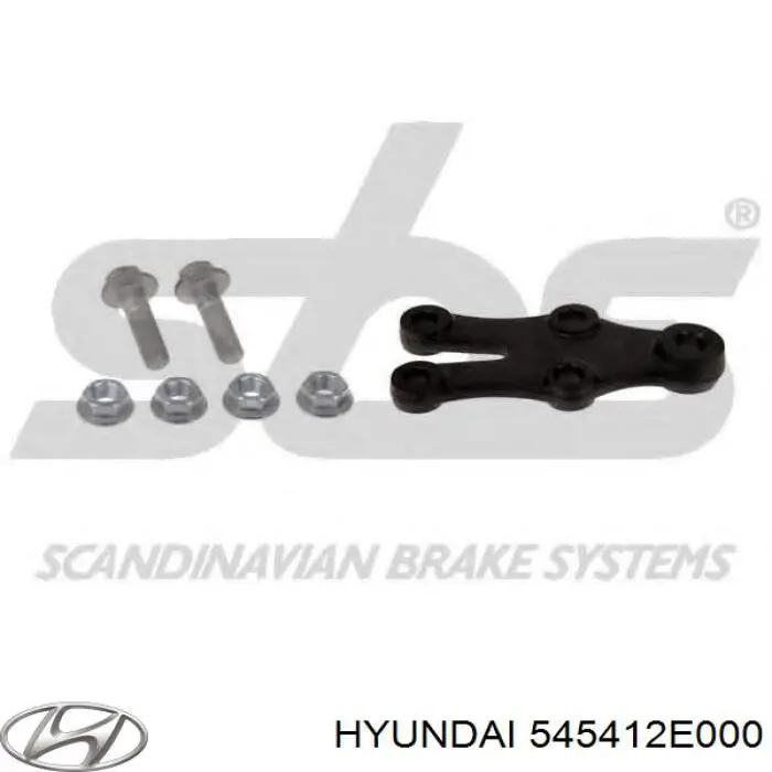 Кронштейн передней шаровой опоры Hyundai/Kia 545412E000