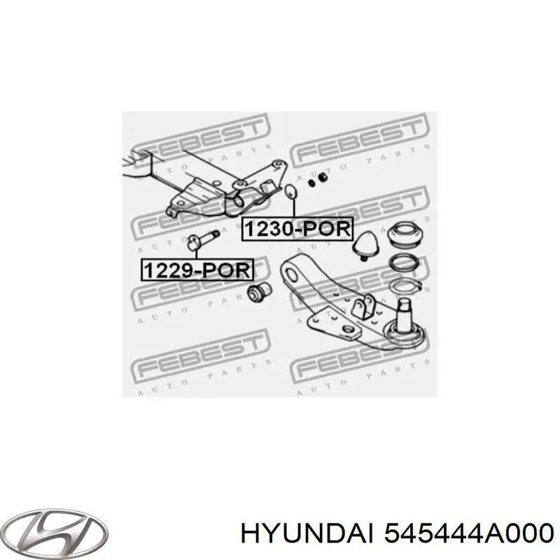 Шайба болта крепления переднего рычага, нижнего Hyundai/Kia 545444A000 цена, от 2.06 USD