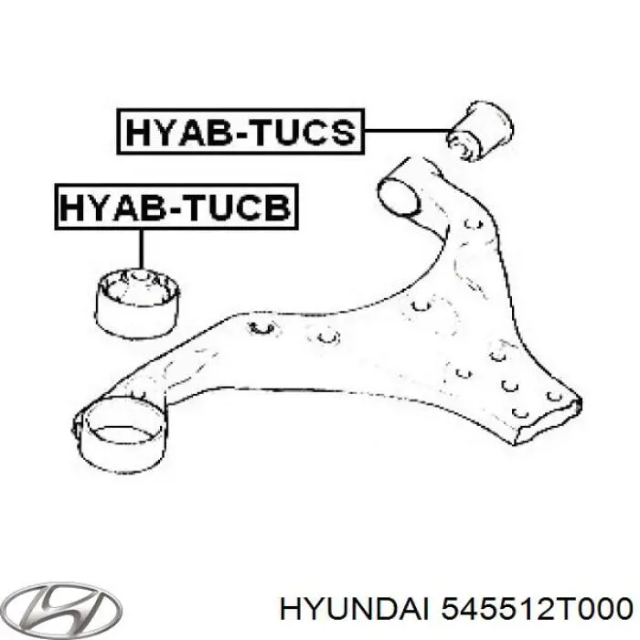 Купить 545512T000 Hyundai/Kia Сайлентблок нижний передней подвески