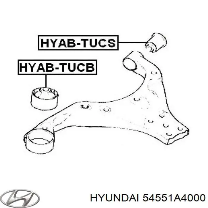 Купить 54551A4000 Hyundai/Kia Сайлентблок нижний передней подвески