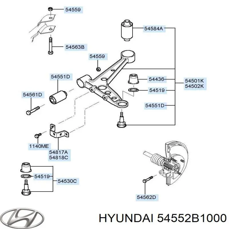  54552B1000 Hyundai/Kia