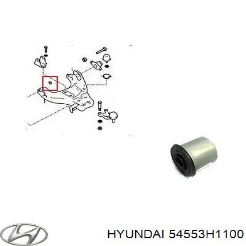 Купить 54553H1100 Honda Сайлентблок нижний передней подвески