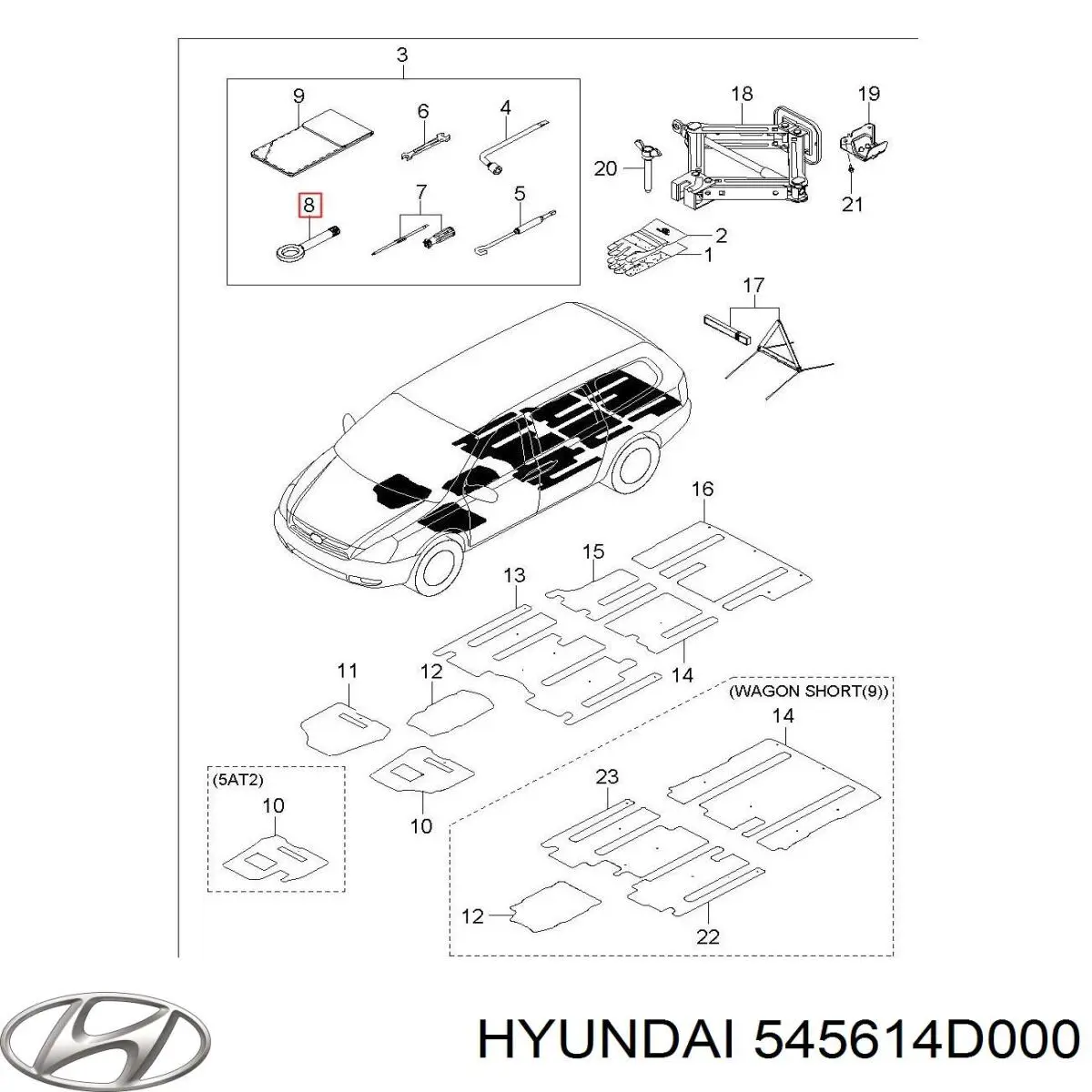  545614D000 Hyundai/Kia