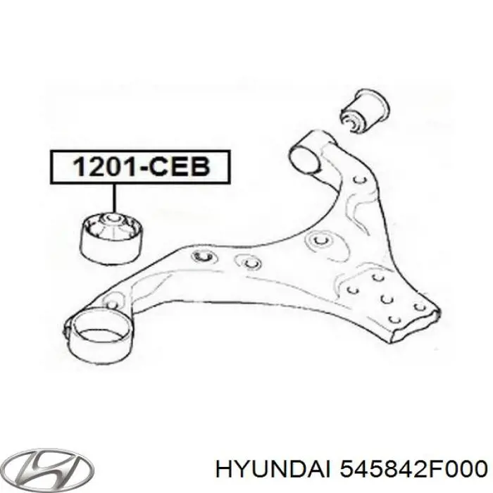 Сайлентблок переднего нижнего рычага Hyundai/Kia 545842F000