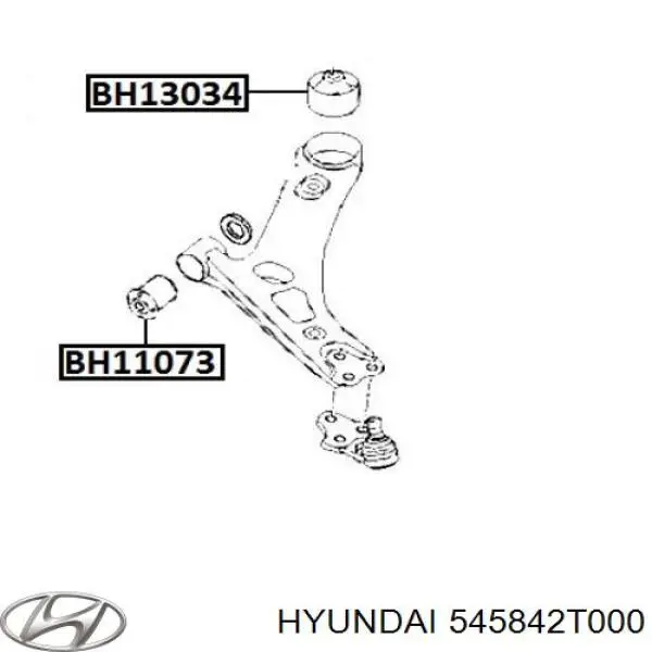 545842T000 Hyundai/Kia Сайлентблок нижнего переднего рычага