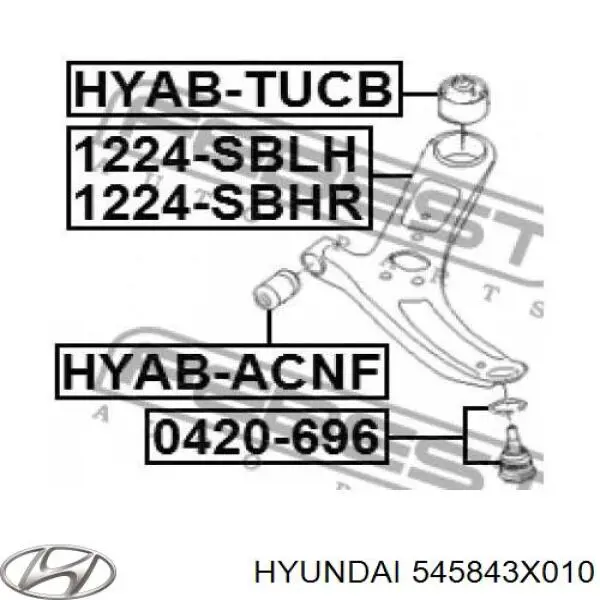 Купить 545843X010 Hyundai/Kia 