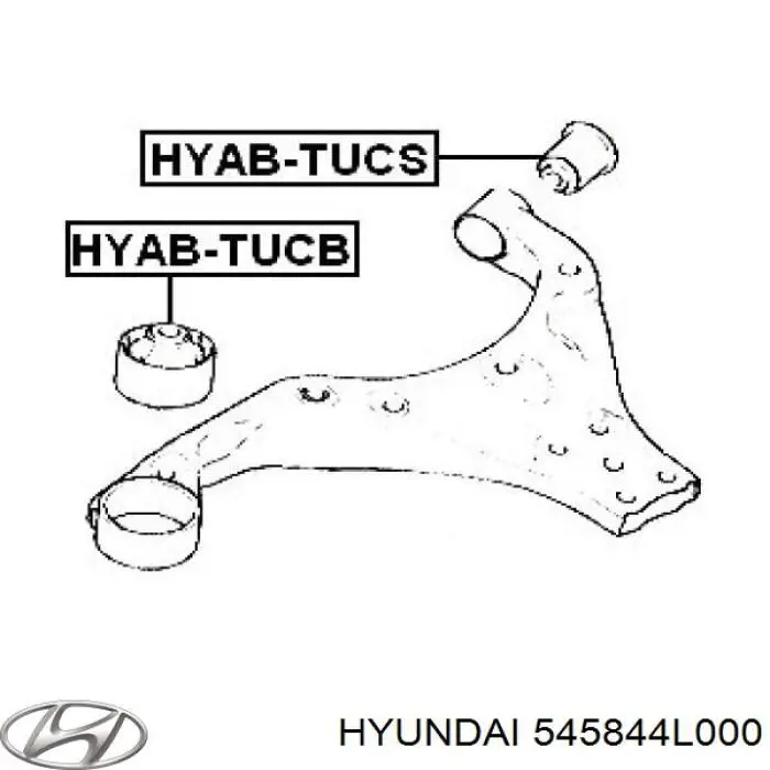 545844L000 Hyundai/Kia Сайлентблок нижнего переднего рычага