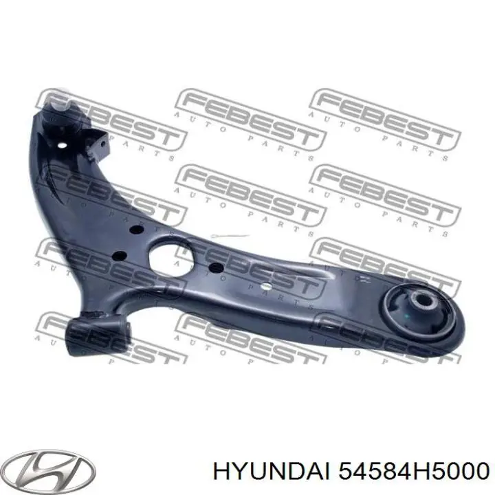 54584H5000 Hyundai/Kia bloco silencioso dianteiro do braço oscilante inferior