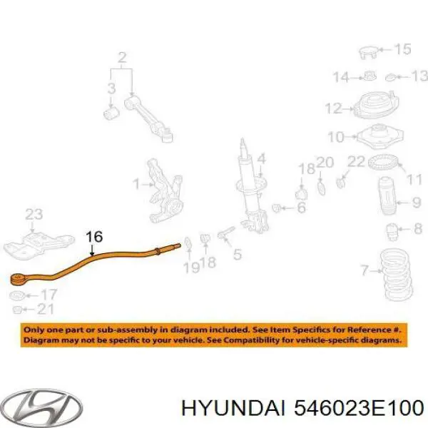 Буфер-отбойник амортизатора переднего Hyundai/Kia 546023E100 цена, от 10.24 USD