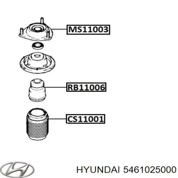 Опора переднего амортизатора 5461025000 Hyundai/Kia