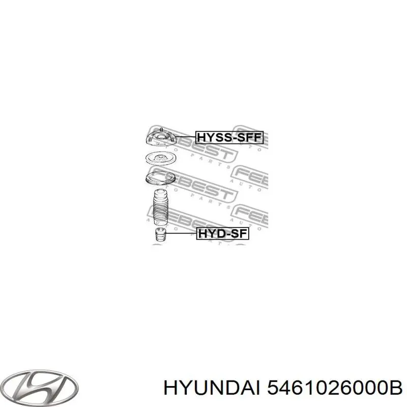 Опора стойки амортизатора переднего Hyundai/Kia 5461026000B цена, от 15.78 USD