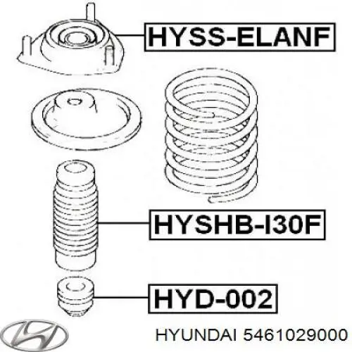 Опора передней стойки Hyundai/Kia 5461029000