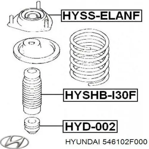 Опора переднего амортизатора 546102F000 Hyundai/Kia