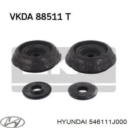 Опора стойки амортизатора переднего Hyundai/Kia 546111J000 цена, от 13.46 USD