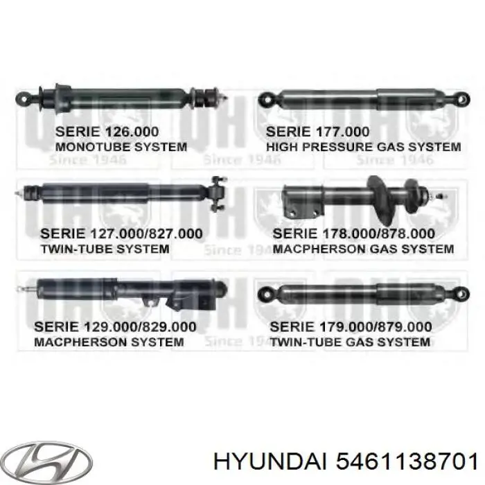 Стойка амортизатора передняя Hyundai/Kia 5461138701 цена, от 31.49 USD