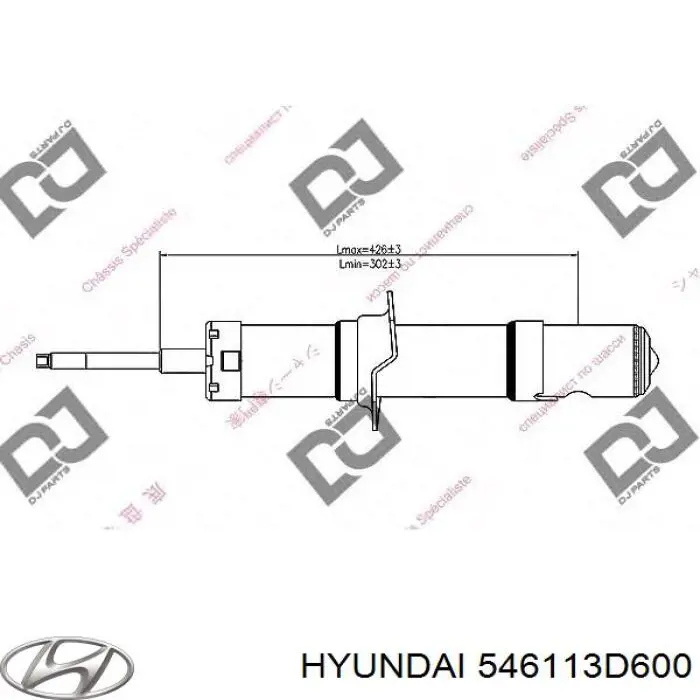 Стойка амортизатора передняя Hyundai/Kia 546113D600 цена, от 26.26 USD