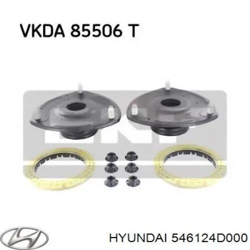 Опорный подшипник амортизатора 546124D000 Hyundai/Kia